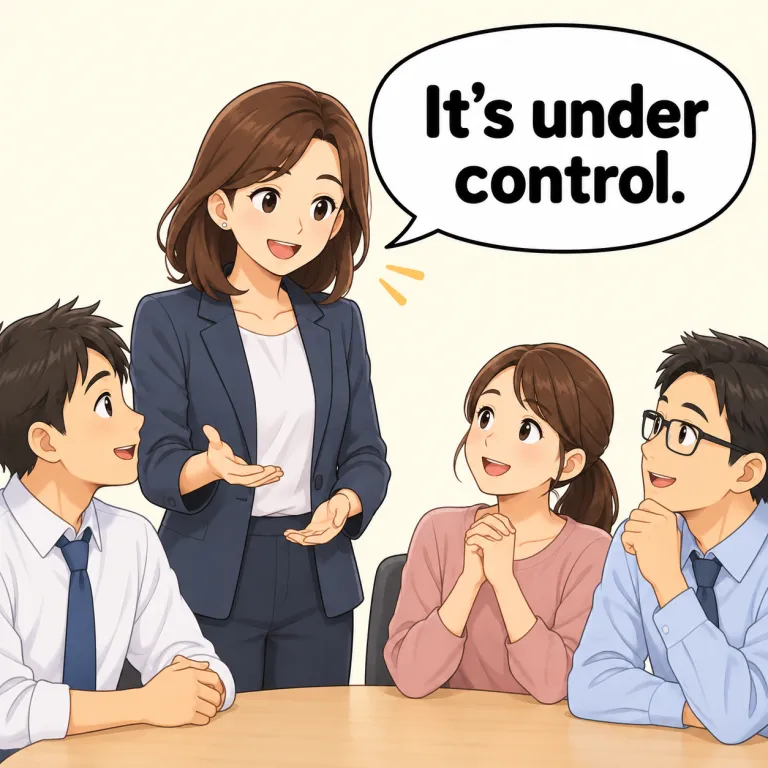 reassurance（安心の言葉、保証・noun）の覚え方イラスト