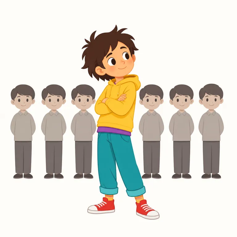 rebellious（反抗的な・形容詞）の覚え方イラスト — rebel から来た形容詞ですが、ここでは大規模な反乱や国家への反逆ではなく、規則や親・教師など身近な権威に素直に従わない性格や態度を表す「反抗的な」として覚えます