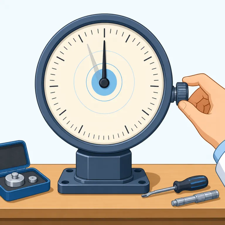 recalibration（再校正・名詞）の覚え方イラスト — まず中心は calibration（校正）
