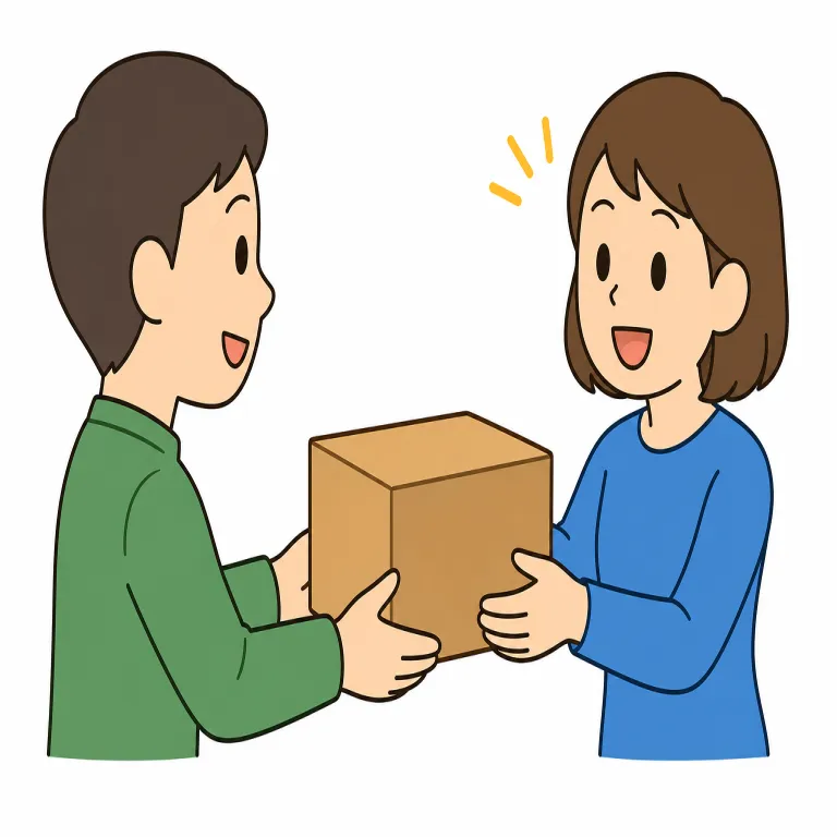 receipt（受領、受け取り・noun）の覚え方イラスト