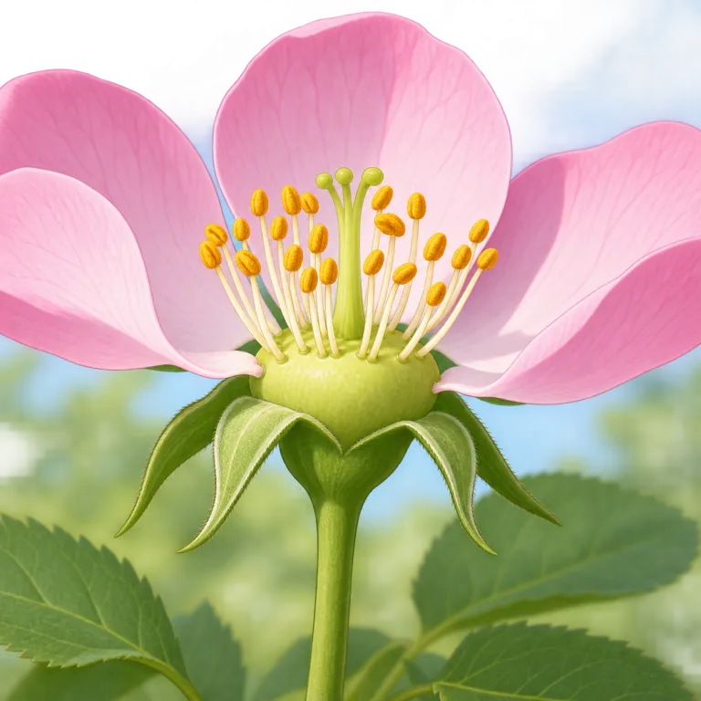 receptacle（花托・noun）の覚え方イラスト