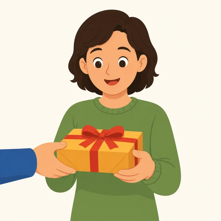 recipient（受取人、受領者・名詞）の覚え方イラスト — receive を知っていれば、recipient は「receiveする側の人」と結びつけると入りやすい