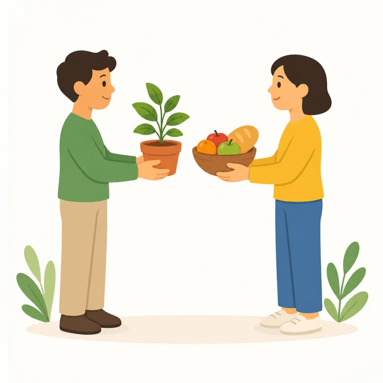 reciprocity（互恵性・名詞）の覚え方イラスト — reciprocity は reciprocal（相互的な）や reciprocate（お返しする）とセットで覚えると定着しやすい語