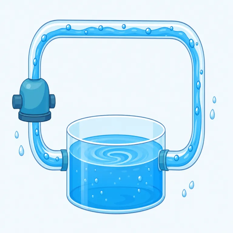 recirculation（再循環・名詞）の覚え方イラスト — まず re- を見たら「もう一度」、circulation を知っていれば「循環」