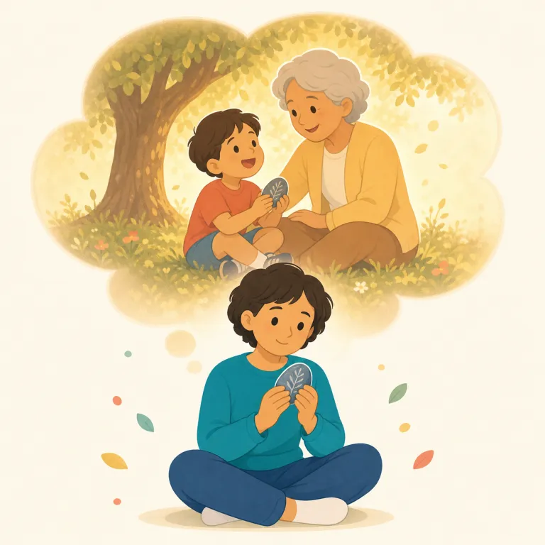 recollection（思い出・名詞）の覚え方イラスト