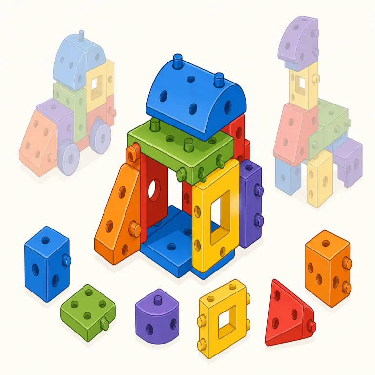 reconfigurable（再構成可能・形容詞）の覚え方イラスト — `re-` は「もう一度」、`configure` は `figure`「形」を含み「構成する・設定する」、`-able` は「できる」