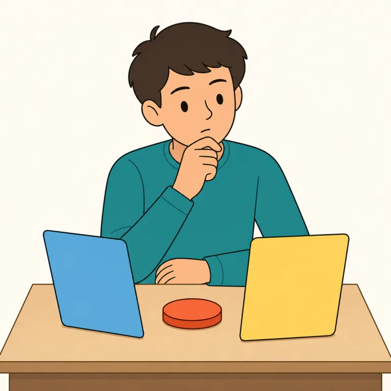 reconsider（再考する・動詞）の覚え方イラスト — consider を知っていれば覚えやすい語です
