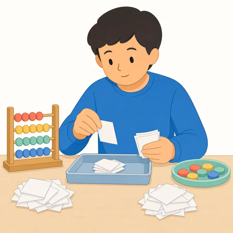 recount（詳しく語る・動詞）の覚え方イラスト — recount は count「数える」だけでなく、古くは「話す・語る」ともつながる語だと押さえる