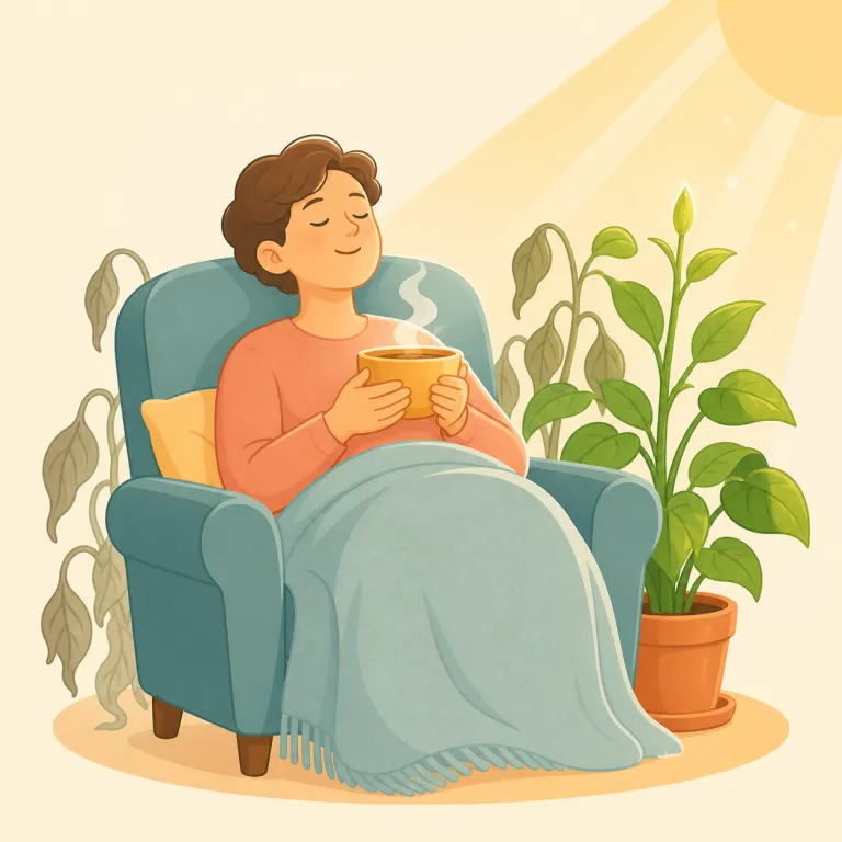 recuperative（回復を促す・形容詞）の覚え方イラスト — recuperate「回復する」と一緒に覚え、「回復をもたらす性質がある」と整理すると定着しやすい語です