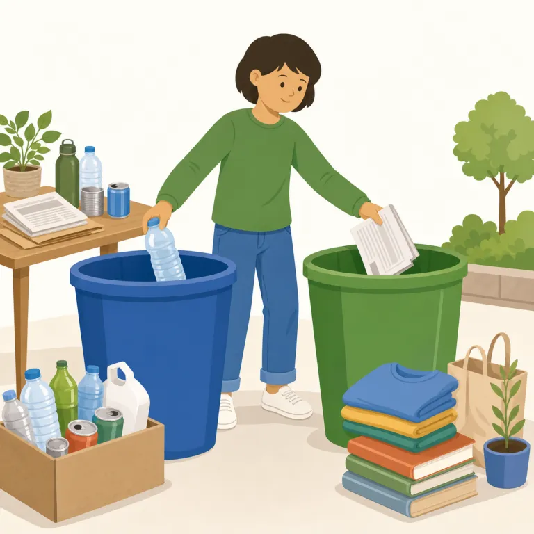 recycle（リサイクルする・動詞）の覚え方イラスト — re- は「もう一度」、cycle は「循環・サイクル」