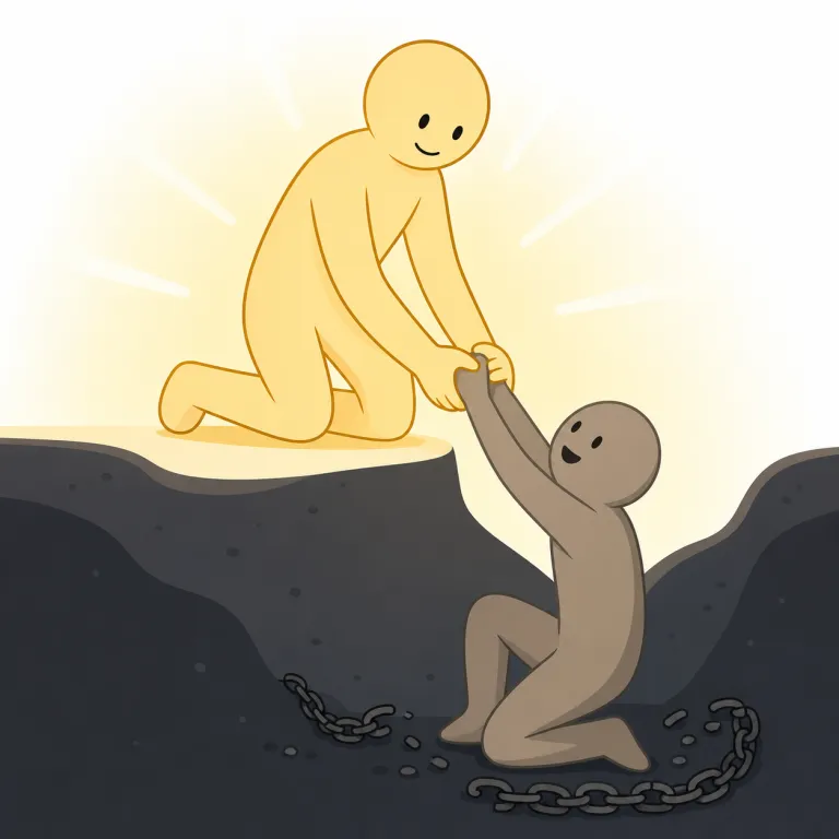 redeemer（救い主・名詞）の覚え方イラスト — redeemer は redeem の「その行為をする人」版と覚えるのが近道