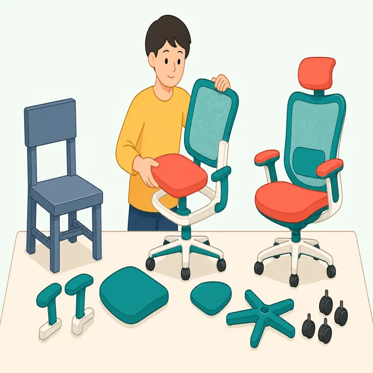 redesign（再設計・動詞）の覚え方イラスト — まず design を「設計する」と確実に押さえ、その前に re- が付くと「もう一度」が加わるので redesign =「設計をやり直す」と取れます