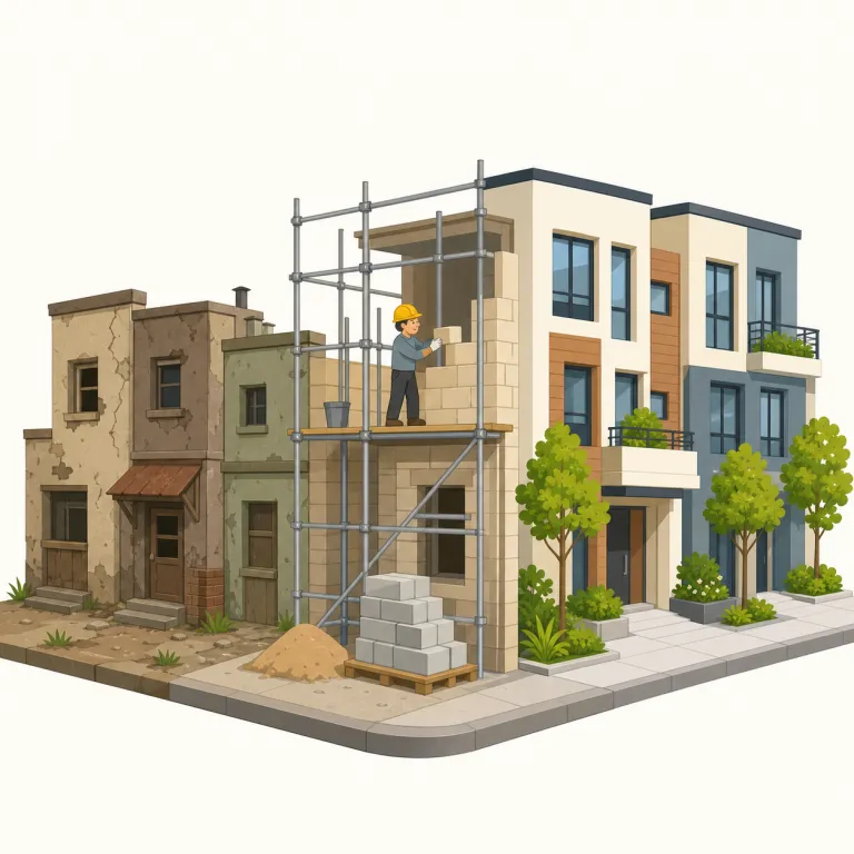 redevelopmentの覚え方イラスト