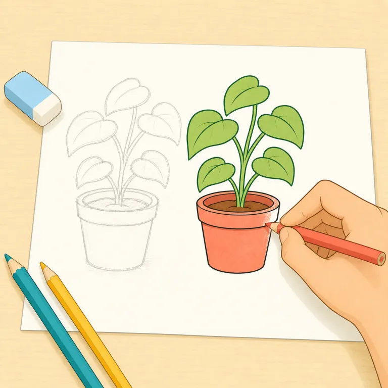 redrawing（再描画・名詞）の覚え方イラスト — draw「線を引く・描く」が分かれば、redraw はそのまま「もう一度描く」