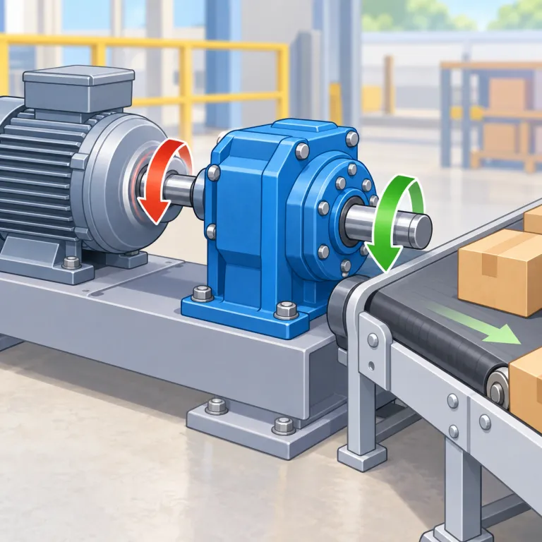 reducer（減速機・noun）の覚え方イラスト