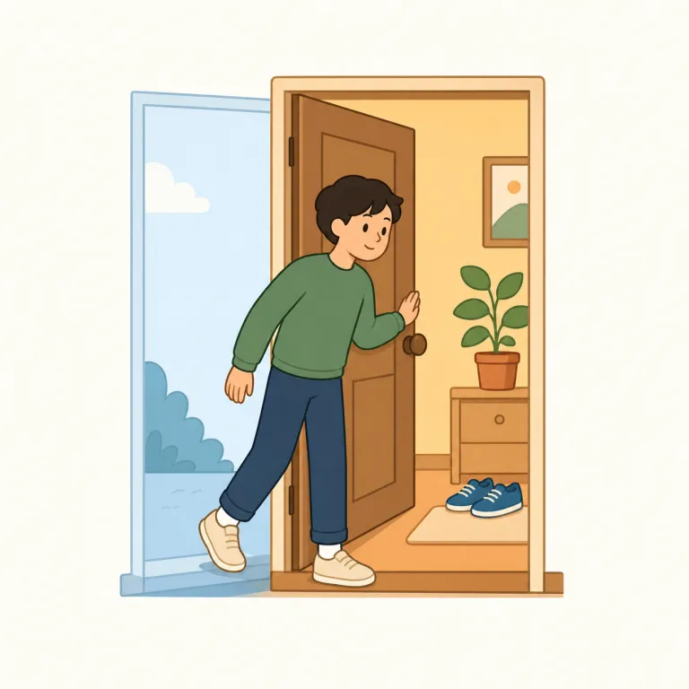 reenteredの覚え方イラスト