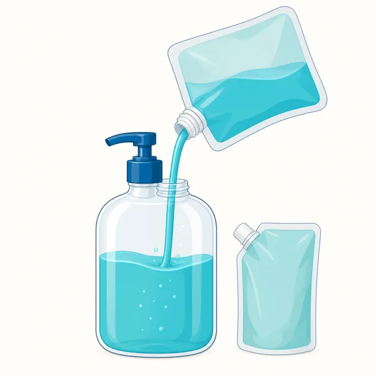 refill（詰め替え・noun）の覚え方イラスト