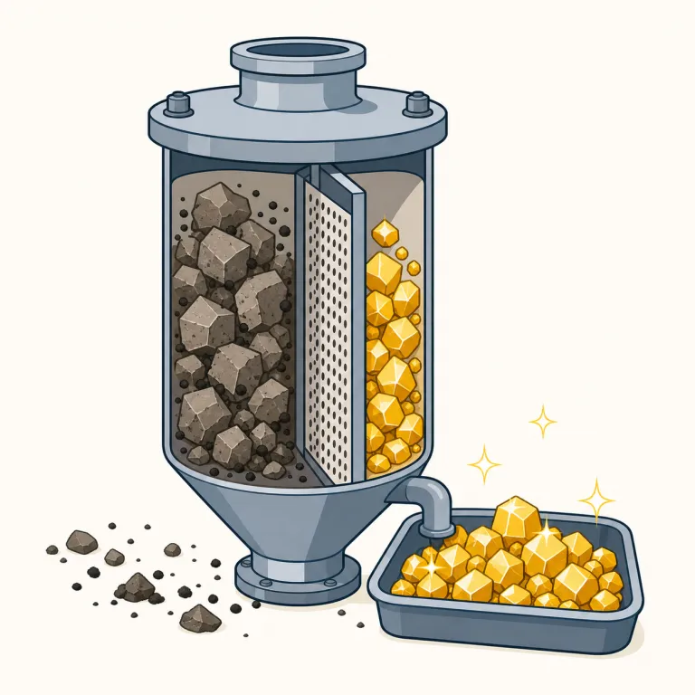 refining（精製・名詞）の覚え方イラスト — この refining は、石油・砂糖・金属などから不純物を取り除き、より純度の高い状態にする「精製」を表します
