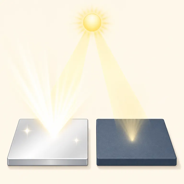 reflectance（反射率・名詞）の覚え方イラスト — reflectance は reflect「反射する・映す」を知っていれば取りやすい名詞