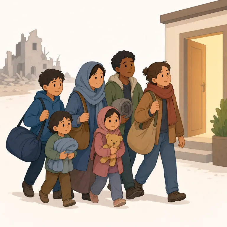 refugeesの覚え方イラスト