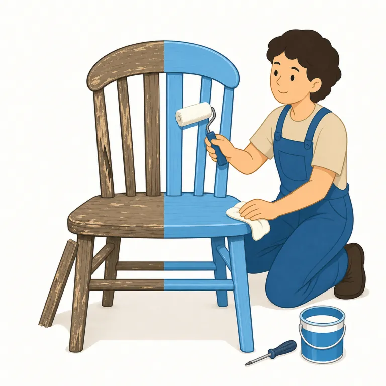 refurb（改修する、整備し直す・動詞）の覚え方イラスト — まず re- を見たら「もう一度」の感覚を置く