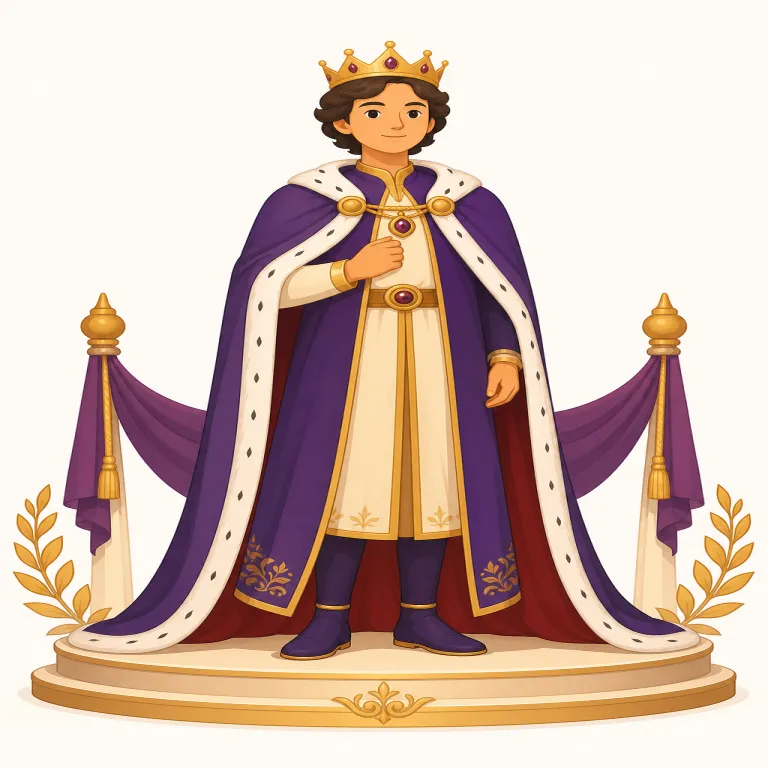 regal（王者のように威厳のある・adjective）の覚え方イラスト