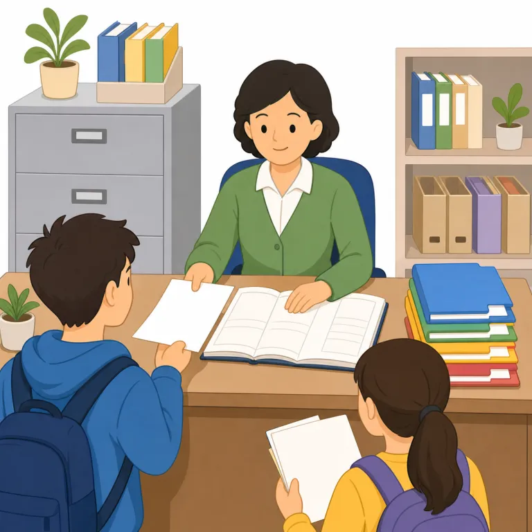 registrar（登録係 / 学籍課長・名詞）の覚え方イラスト — まず register「登録する・記録する」を軸に置くと覚えやすい語です