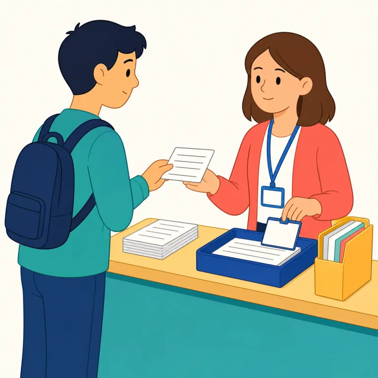 registration（登録・名詞）の覚え方イラスト — registration は register を知っていればかなり覚えやすい語