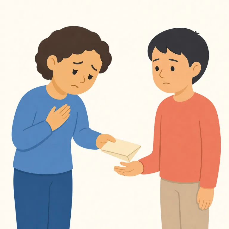 regretfullyの覚え方イラスト
