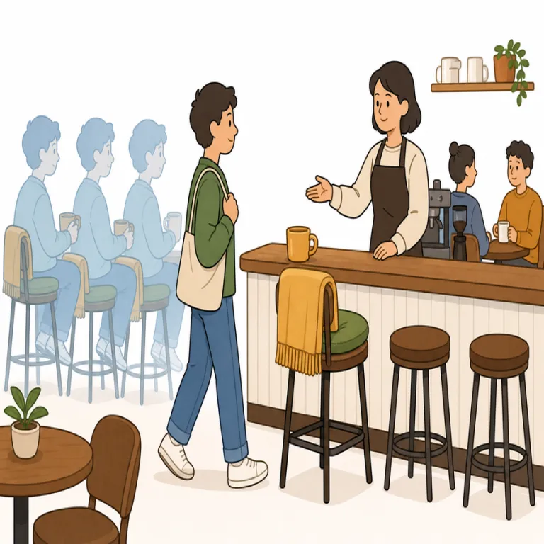 regular（常連客・noun）の覚え方イラスト