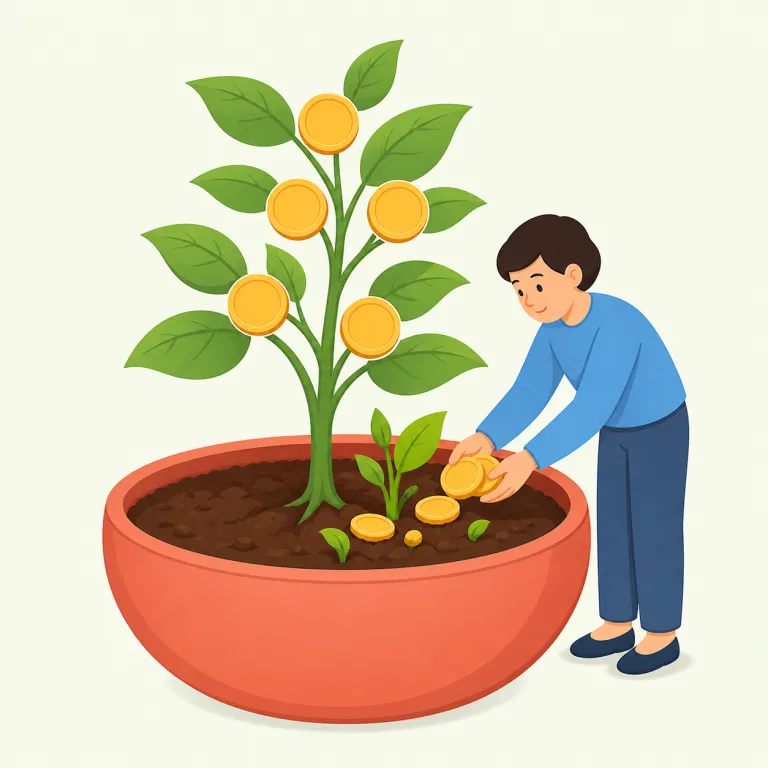 reinvestment（再投資・名詞）の覚え方イラスト — まず investment が分かれば半分取れます