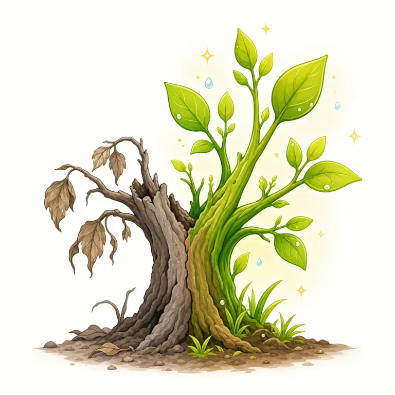 rejuvenation（若返り・名詞）の覚え方イラスト — re- は「もう一度」、rejuvenate が動詞、-ation が「こと」なので、まず「再び若くなる流れの名詞」とつかむと残りやすいです