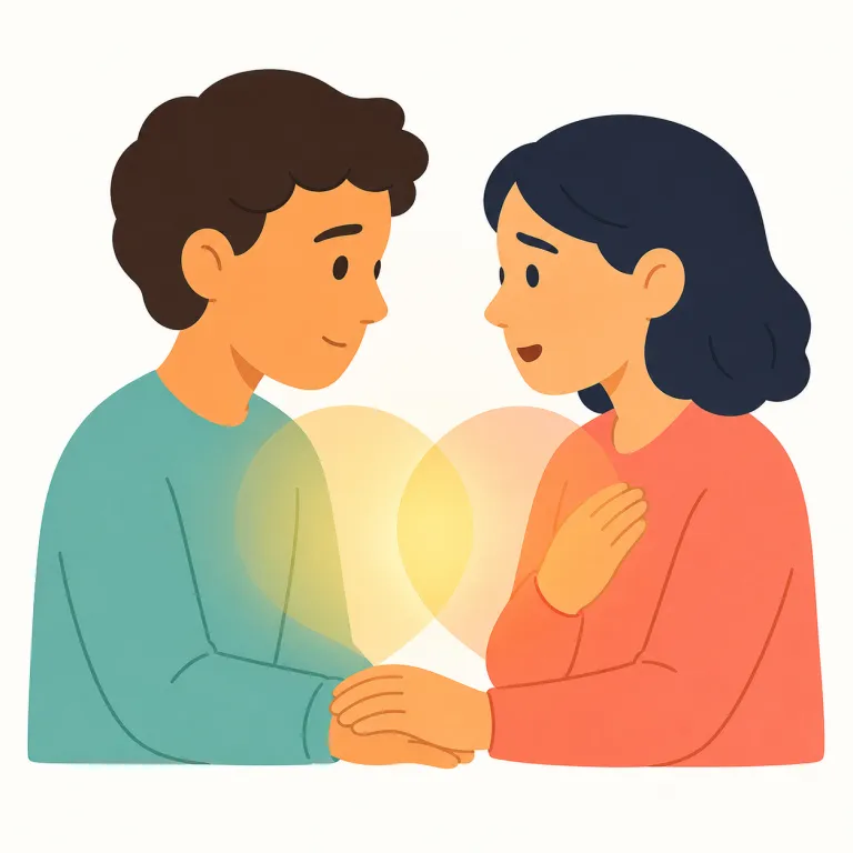 relate（関係がある・動詞）の覚え方イラスト — repent は regret に近いですが、より硬く、悪い行為や道徳的な失敗を深く悔やむ響きがあります