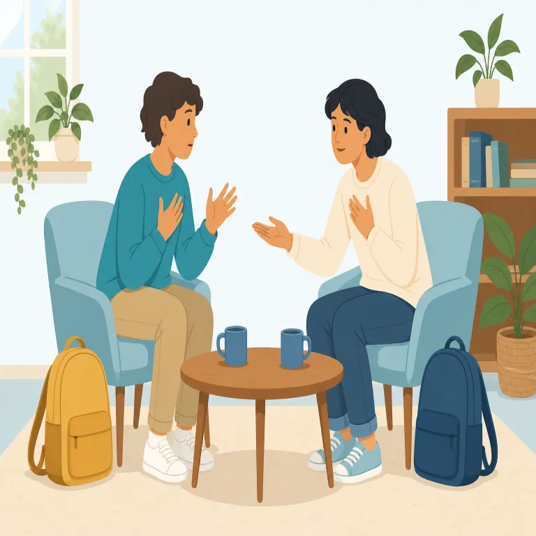 relate to ~（〜に共感する、〜に関連する・句動詞）の覚え方イラスト — related, relation を知っていれば「何かとつながっている」が核だと押さえやすい
