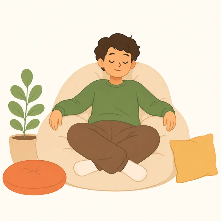 relax（リラックスしてください・形容詞）の覚え方イラスト