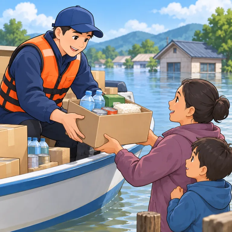relief（救援・noun）の覚え方イラスト