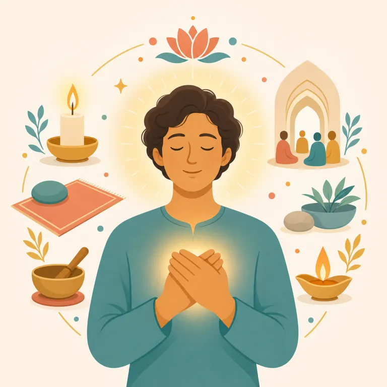 religiosity（宗教性・名詞）の覚え方イラスト — religion（宗教）と religious（宗教的な）が分かれば、religiosity はそこに -ity が付いた「その性質・度合い」