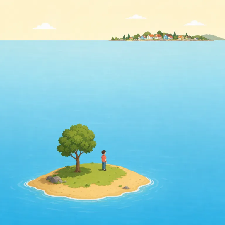 remoteness（遠隔であること、隔絶していること・名詞）の覚え方イラスト — remote を知っていれば核は「遠い・中心から離れた」