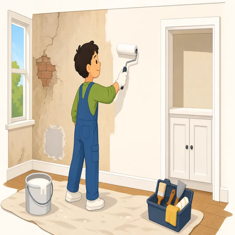 renovate（改修する・動詞）の覚え方イラスト — まず中核は new 系の語とのつながりで押さえると覚えやすいです