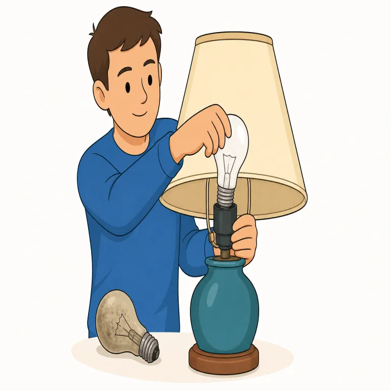 replacement（代替品、後任・名詞）の覚え方イラスト — replace は re- + place で「別のものをその場所に置く」と考えると分かりやすいです
