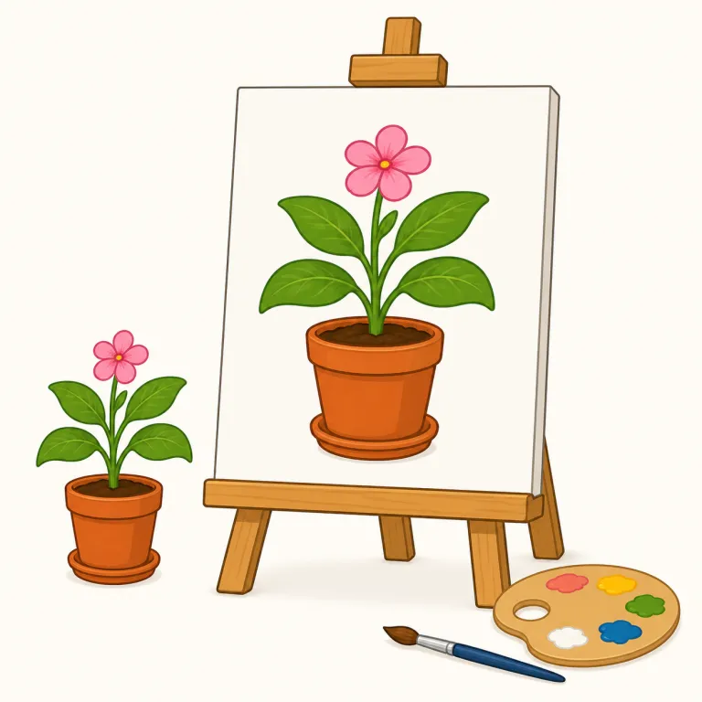 represented（描かれた・adjective）の覚え方イラスト