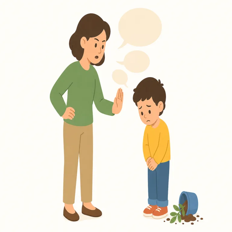 reprimands（叱責・名詞）の覚え方イラスト — まず everyday な scold「しかる」と比べると覚えやすいです