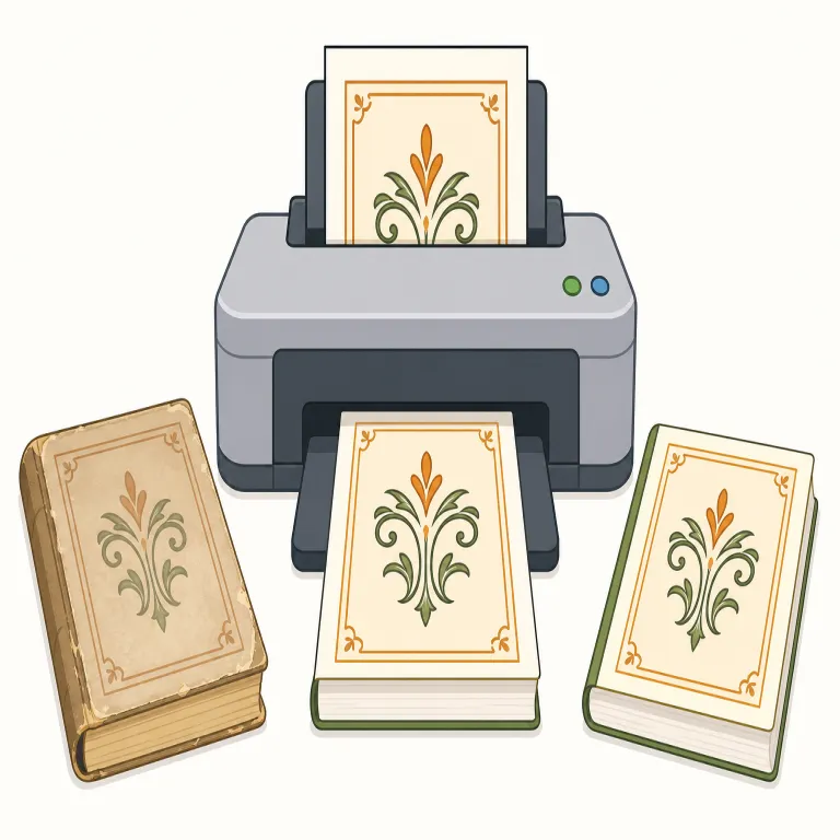 reprint（再版・動詞）の覚え方イラスト — print が「印刷する」と分かれば、re-「もう一度」が付いた reprint は「再び印刷する」とほぼそのまま取れる