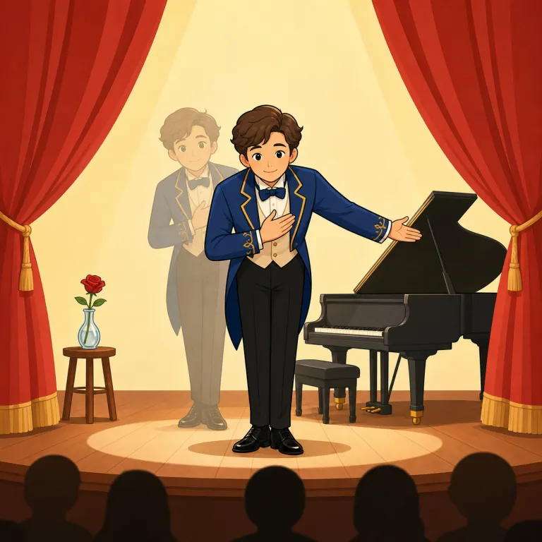 reprise（再上演・名詞）の覚え方イラスト — `re-` は `return` や `repeat` と同じく「再び」を示す手がかり