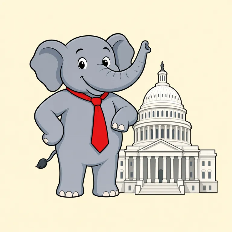 republican（共和党の・adjective）の覚え方イラスト