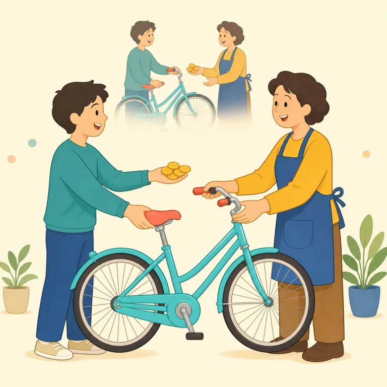 repurchase（再購入する・動詞）の覚え方イラスト — repurchase は re-「再び」+ purchase「購入する」と分けると覚えやすい
