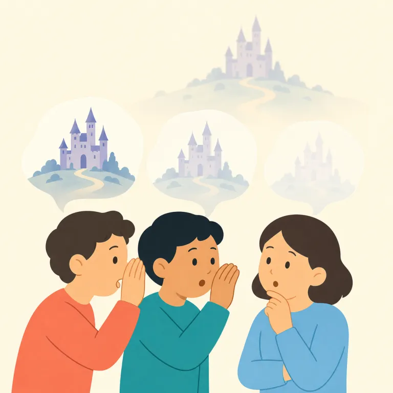 reputedly（噂によると・副詞）の覚え方イラスト — まず `reputation`（評判）を思い出すと覚えやすいです