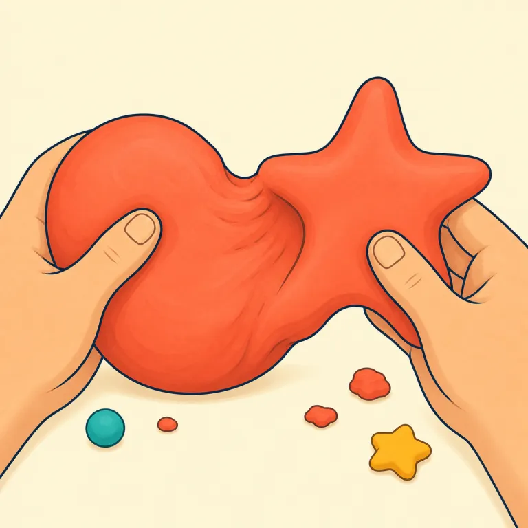 reshape（形を変える・動詞）の覚え方イラスト — re- は「もう一度」、shape は「形にする」