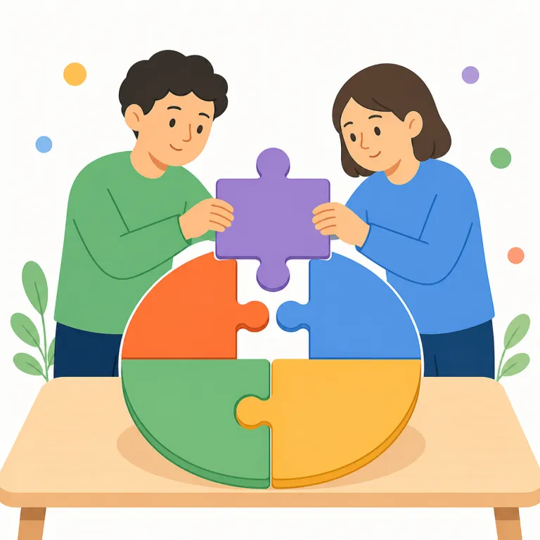 resolution（解決・名詞）の覚え方イラスト — resolution は動詞 resolve「解決する」と結びつけると覚えやすい名詞です