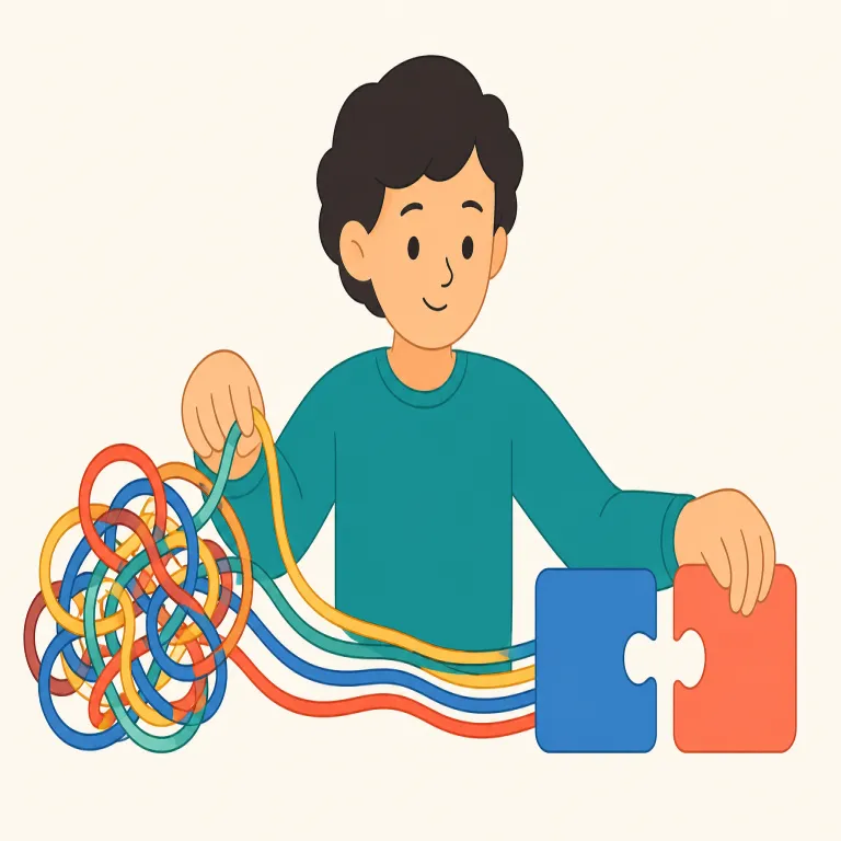 resolver（リゾルバ／解決者・名詞）の覚え方イラスト — まず resolve を知っていると覚えやすいです
